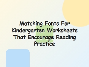 Handwriting Fonts That Make Reading Practice Fun