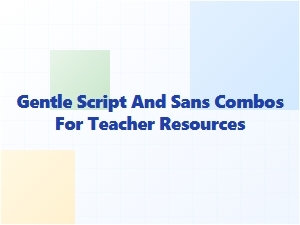 Learning Letters with Soft Script and Simple Sans