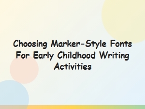 Best Fonts for Thick Marker Writing Practice